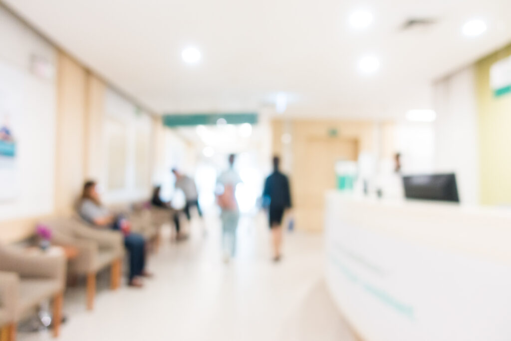 Utilità e servizi - abstract blur hospital clinic interior